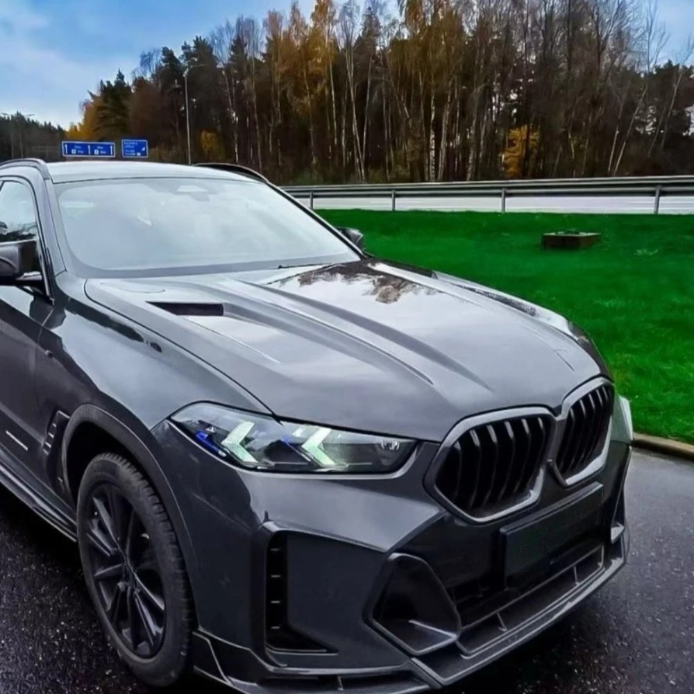 Dry Carbon Fiber Engine Hood air Kit for X6 G06 Upgrade PK Style, High-temperature Production Body Kit